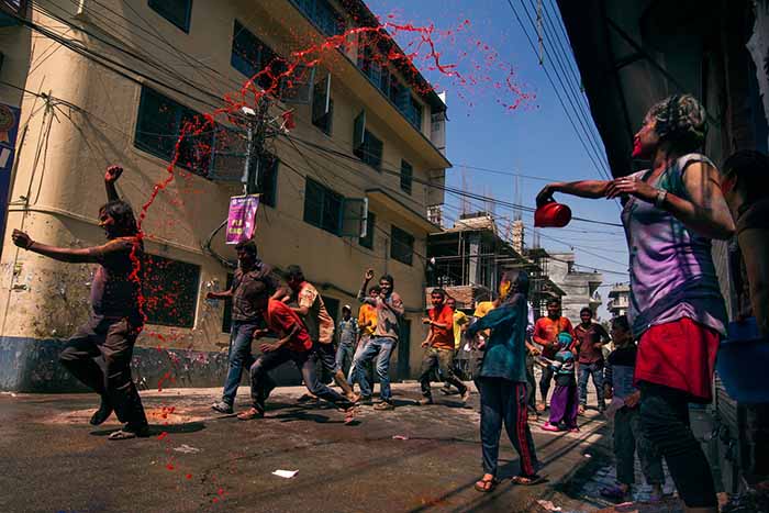 Holi @ kathmandu, 2014